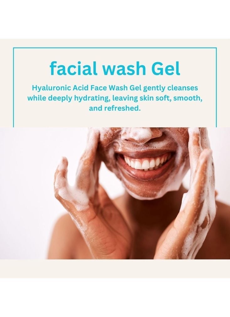 BBROSE BB Rose Hyaluronic Acid Facial Wash Gel – Gentle Hydrating Face Cleanser for Daily Use, Soft & Glowing Skin - Image 2